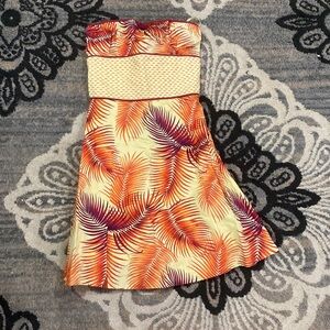 Free People size 2 orange and yellow summer dress